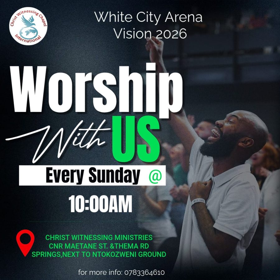 Congregation worshipping at Christ Witnessing Ministries